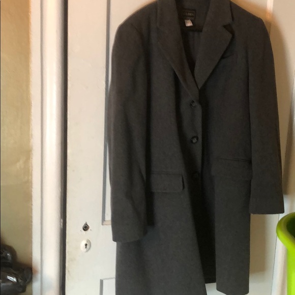 Louben Women’s Wool/Cashmere Gray Trench Coat - Picture 4 of 9